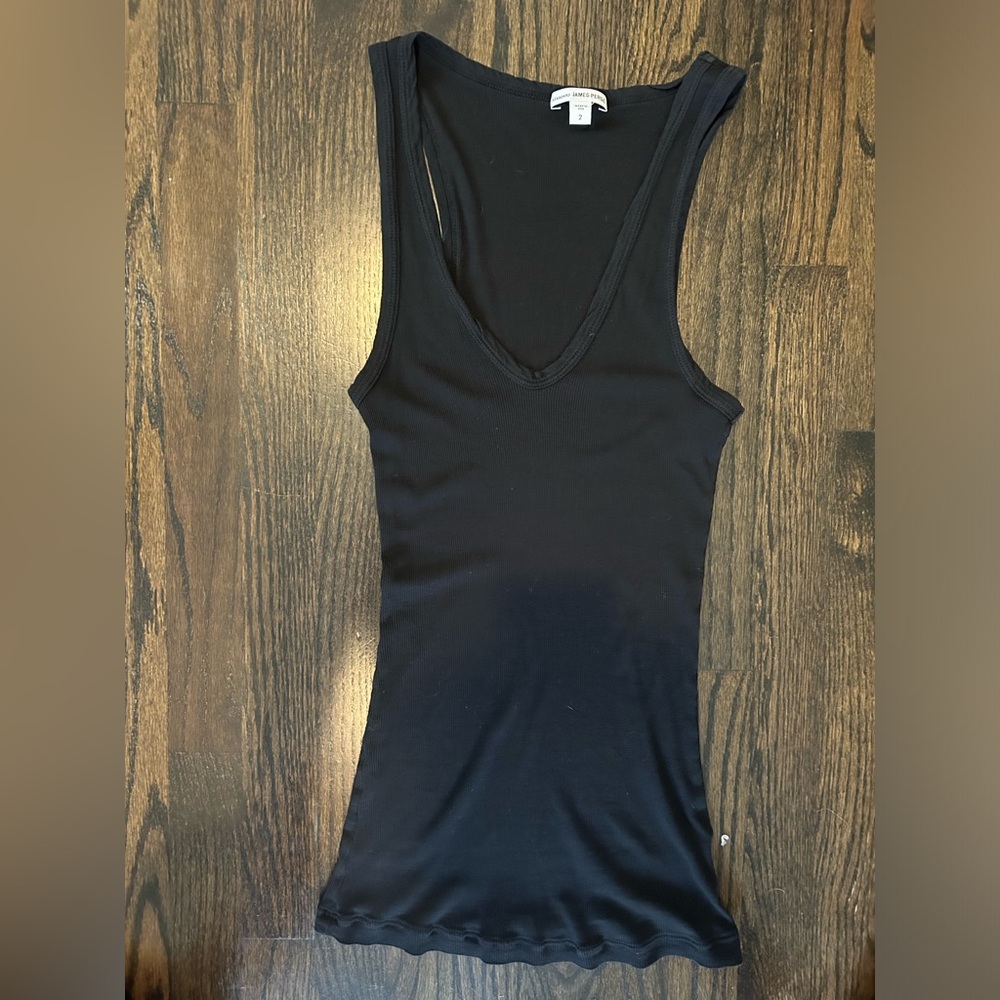 James Perse Ribbed Tank Top